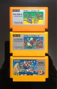Mario Brothers , Super Mario brothers 1 and 3 set Nintendo Famicom FC NES Tested - Picture 1 of 2
