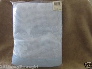 Vintage (Original) Bright Future/Baby Morgan Acrylic Blue Crib Blanket - Picture 1 of 2