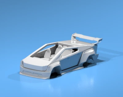 3D Resin Pandem Wide Body Kit for Hot Wheels Tesla Cybertruck – Custom Mod Set - Image 1 of 4