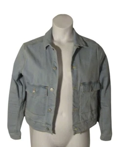 Lularoe S Light Wash Denim Blue Jean Jacket Stretch - Picture 1 of 3