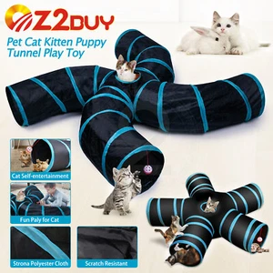 4/5 Ways Pet Tunnels For Cat Kitten Puppy Runway Large Tunnel Climbing Funny - Picture 1 of 11