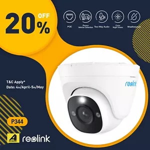 Reolink RLC-1224A 12MP PoE Security Camera Person Vehicle Detection Spotlight - Picture 1 of 10