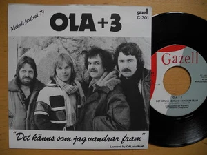 OLA + 3 Det känns som jag... 45 7" 1979 Sweden Melodifestivalen Ola Hakansson - Imagen 1 de 2
