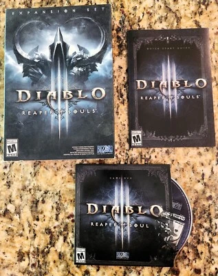 DIABLO III REAPER of SOULS (PC, 2014) Expansion Set - Free World Warcraft manual - Image 1 of 4
