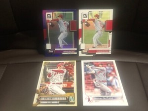 2022 Donruss Purple Shohei Ohtani #147& Base#147+GQ 39 / Topps #1 Angels