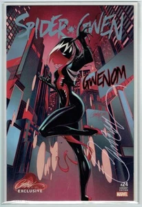 SPIDER-GWEN #24 J SCOTT CAMPBELL signed C EXCLUSIVE 1ST GWENOM NM MARVEL VENOM - Bild 1 von 2