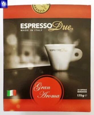 ESPRESSO DUE 25 Capsule di Caffè GRAN AROMA per Macchine da Caffè Espresso Due - Immagine 1 di 3