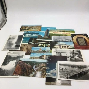 Photo Post Cards 16 Vintage 1970's Yellowstone Wyoming Vegas Chicago Plus Book - Picture 1 of 10