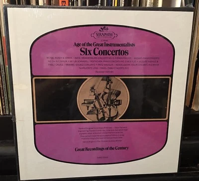 Sealed 3LP box Age of the Great Instrumentalists SIX CONCERTOS Pablo Casals etc. - Image 1 of 2