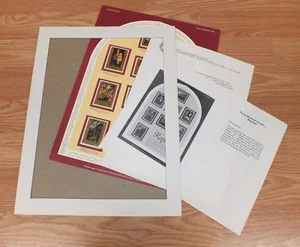 Authentic Raphael World Of Stamps Collectible Series Sheet With COA **READ** - Picture 1 of 10