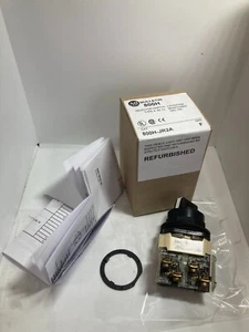 ALLEN BRADLEY 800H-JR2A SELECTOR SWITCH 3 POSITION MAINTAINED 1NO/1NC SERIES F - Picture 1 of 3