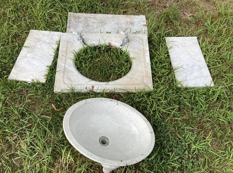 antique marble sink Cover
