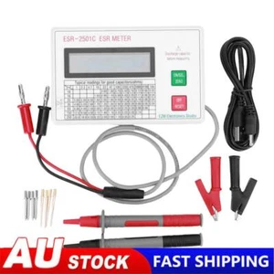 Test In Circuit Capacitance Meter ESR DCR Tester Smart Shutdown Function - Picture 1 of 12
