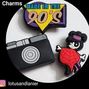 Shoe Charms "Beetlejuice Lydia Deetz" Set of 3 - Picture 1 of 2