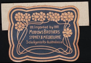 poster stamp Middows Brothers, Sydney & Melbourne (Art Nouveau Design) /0331 - Bild 1 von 1