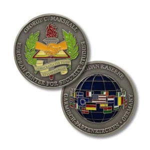 GEORGE C. MARSHALL EUROPÄISCHES ZENTRUM FÜR SICHERHEITSSTUDIEN 1,75" HERAUSFORDERUNGSMÜNZE - Bild 1 von 1