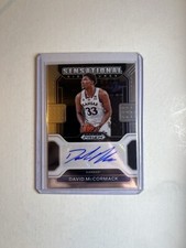 2022-23 Prizm Draft Picks  Auto #SS-DMC David McCormack Kansas Jayhawks Card