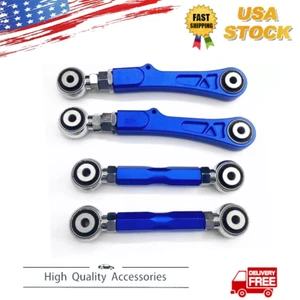 4 PCs Adjustable Aluminum Rear Camber Control+ Toe Angle Arm for Tesla Model S/X - Picture 1 of 6