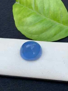 19.80 Ct Juicy Oval Aquamarine Cabochon Deep Blue Gemstone For Jewelry - Picture 1 of 5