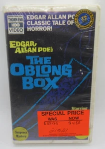 THE OBLONG BOX VHS VIDEO MOVIE, VINCENT PRICE, CHRISTOPHER LEE, THORN EMI HBO - Picture 1 of 2