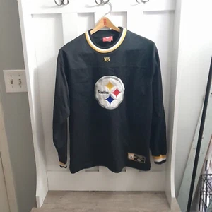 Vintage Pittsburgh Steelers Pullover Jacket Sz L NFL - Picture 1 of 9