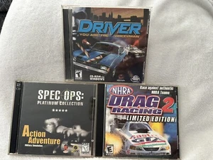 (3) Giochi PC Vintage - Driver & NHRA Drag Racing 2 & Spec Ops - Foto 1 di 3