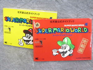 SUPER MARIO WORLD Bros. 4 Nintendo Official Guide Set Book Nintendo SNES SG*