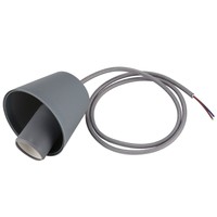 1X(E27 Montura de caucho de silicona Cable de lampara bombilla lampara de t C1T1