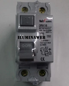 Automatico Interruptor Diferencial 2 Polos 40A 30mA, VoltiMerc - Imagen 1 de 1