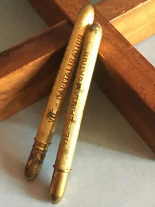 2X Ancien Porte Crayon Papier Publicitaire Etui La Compagnie du Soleil - Foto 1 di 3