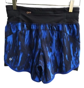 Lululemon Athletic Shorts Size 4 Blue And Black Yoga Running - Bild 1 von 13