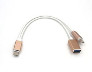Cable adaptador USB-C tipo C a USB hembra OTG con alimentación para Oppo A96 A36 A11S K9x - Imagen 1 de 7