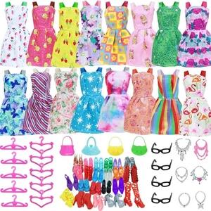 30 piezas de ropa y accesorios para muñecas incluyen 4 tops 4 pantalones para niño muñeca - Imagen 1 de 7
