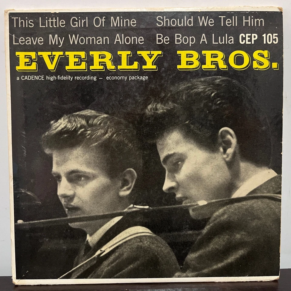 EVERLY BROTHERS - CEP 105 EP (1957) - 7" Vinyl Record 45RPM - VG+ - Image 1 of 4
