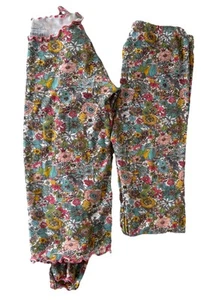 Shirring Floral Modal Long Sleeve Pajama Girls Size 10Y Vaenait Baby - Picture 1 of 10