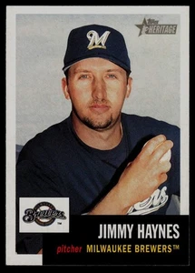 2002 Topps Heritage #202 Jimmy Haynes Milwaukee Brewers - Picture 1 of 2