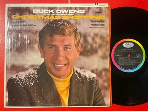 Buck Owens Christmas Shopping LP Capitol Stereo 1st Press W/ Shrink + Inner VG+ - Picture 1 of 5