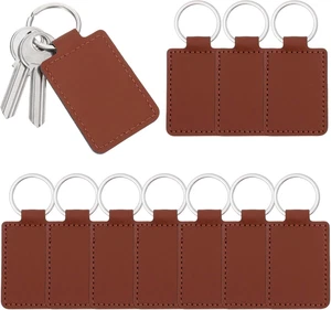 10 Stk. DIY Laser Gravur Schlüsselanhänger Leder Rohlinge für Geschenke - Bild 1 von 7