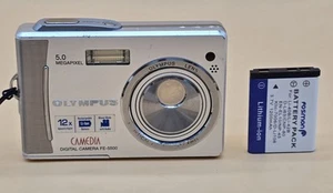 Olympus Digital Camera FE-5500 5.0MP Silver Tested ref A1 - Picture 1 of 12