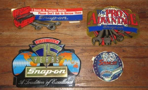 Menge 4 Snap On Werkzeuge Aufkleber Abziehbilder Neu aus altem Lagerbestand 60 Jubiläum 75 Jahre Pro's Advantage - Bild 1 von 6