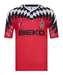 Beşiktaş Retro BEKO Kurzarm Trikot rot - Classic 90s Football Shirt - selten - Bild 1 von 3