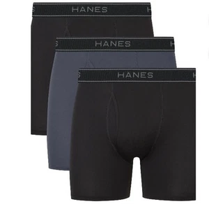 Haynes Size M 3 Pack Performance Stretch, Boxer Briefs 3-Pack NEW - Picture 1 of 16