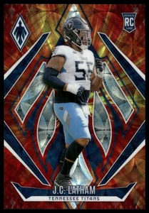 2024 Panini Phoenix #184 J.C. Latham SN,RC FireBurst #/350 Tennessee Titans - Picture 1 of 2