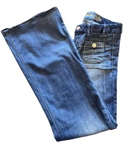 Express Women’s Jeans Zelda Wide Leg Ultra Low Rise Flare Bootcut Size 2 - Picture 1 of 18