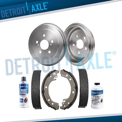 Tambores de freno traseros + zapatas de freno para Toyota Corolla 2002 2003 2004 2005 - 2008 EE. UU. Foto 1 de 4
