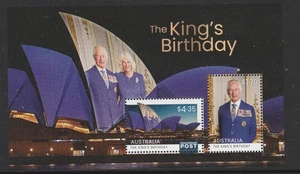 AUSTRALIA 2025 KING CHARLES's  BIRTHDAY Block , MINISHEET MNH - in stock now - Picture 1 of 1