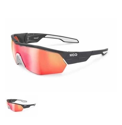 Koo Open Cube Cycling Sunglasses Small Anthracite Mat/Red - Image 1 of 4