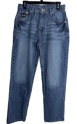 Jeans Cinch Masculino 29x32 Ajuste Solto Black Label 2.0 Western Cowboy Rodeio Denim - Imagem 1 de 4