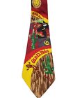 Vintage Alte El Paso Margarita Kaktus Polyester Neuheit Krawatte Haustier Inc Made in USA 1996
