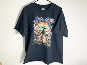 Baby Yoda Van Gogh Star Wars Mandalorian T Shirt Size: XL - Picture 1 of 3